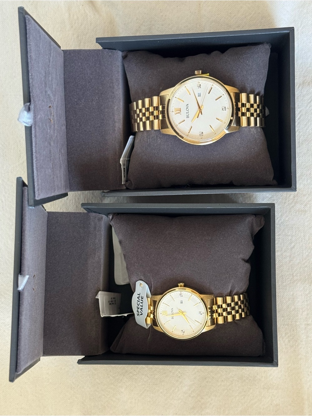 Bulova his & her watches - Picture 3 of 9
